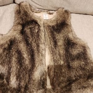 Faux fur vest